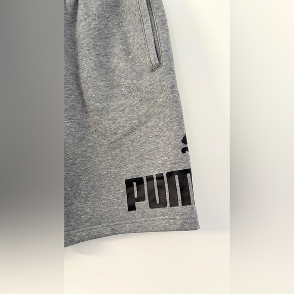 Puma Men's Size XL Shorts Big Logo Sports Relaxed Fit Gray Pockets - Picture 7 of 11